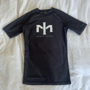 IM classic black short sleeve rash guard